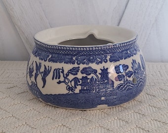 Vintage Blue Willow Warming Base