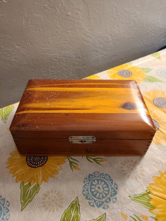 Vintage wooden jewelery box.