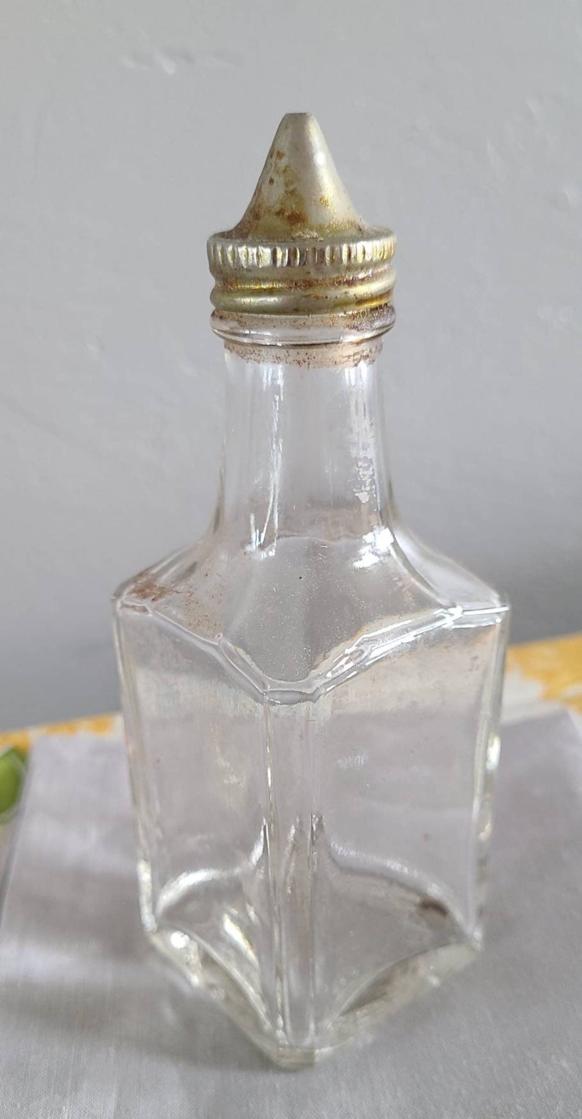 Vintage Oil/Vinegar Bottle with Lid. Etsy