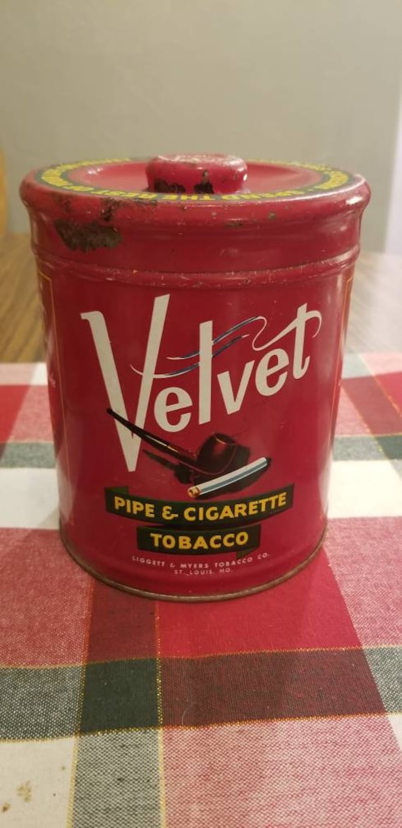 velvet tobacco tin age Vintage Velvet Tobacco Tin