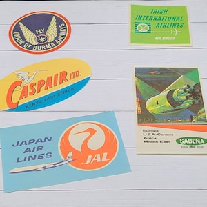 Vintage Airline Luggage Labels