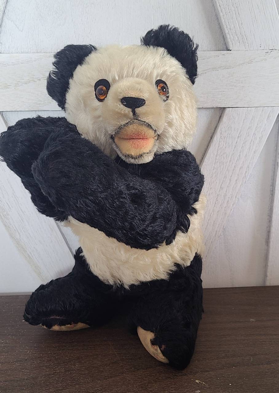 Vintage Steiff Panda Bear - Etsy