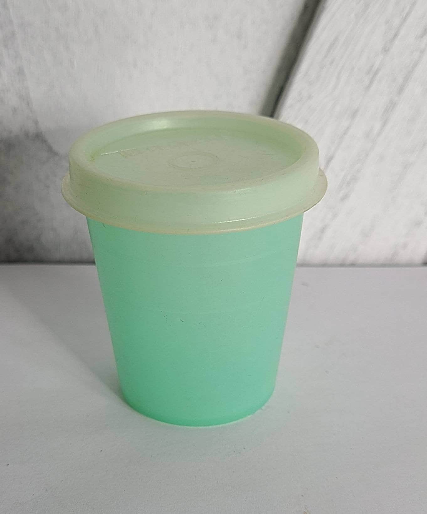 Tupperware One-Touch Canister with Reminder Window 5 Cups Parrot Fish Teal  Blue