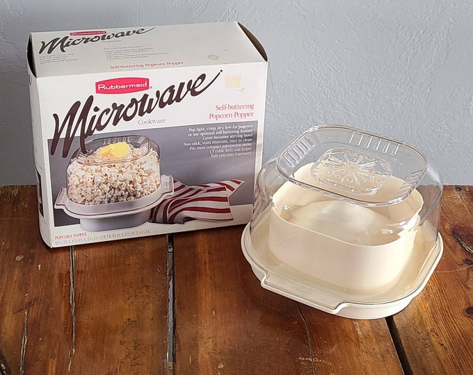 1985 Rubbermaid Self Buttering Microwave Popcorn Popper. Etsy