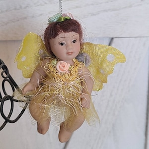 Vintage Porcelain Baby Angel Doll.