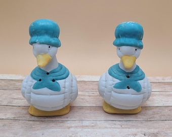 Vintage Ceramic Mother Goose Salt and Pepper Shakers