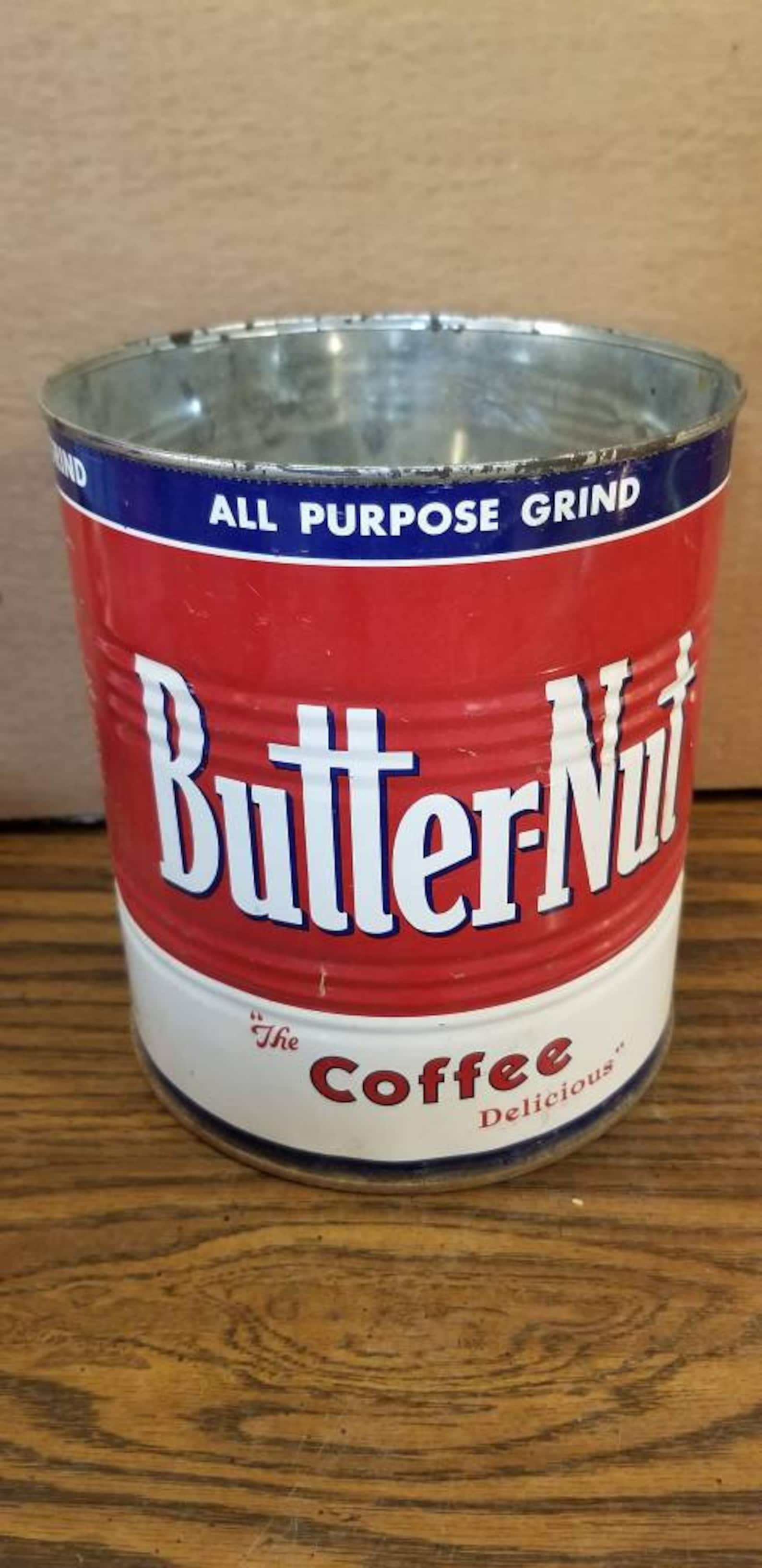 Vintage ButterNut Coffee Can. Etsy