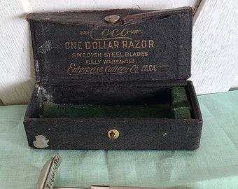 Vintage One Dollar Razor with case.