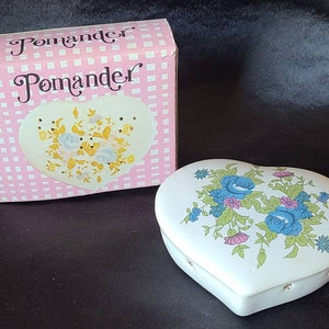 Vintage Ceramic Heart Shaped Pomander