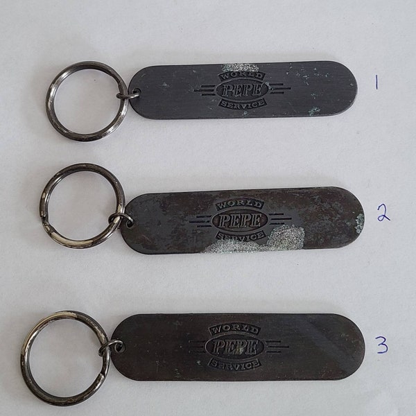 Vintage Metal Pepe Jeans Key Chain.