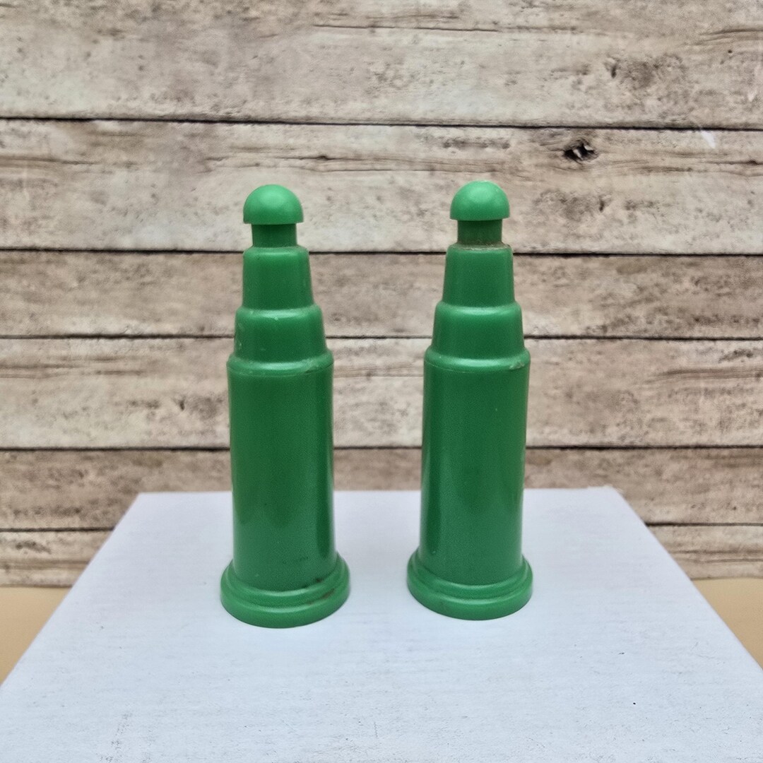 Vintage Art Deco Push Button Salt and Pepper Shakers - Etsy