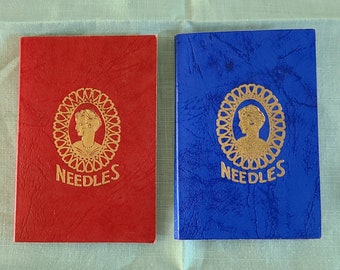 Vintage Set of 2 Needle Books.