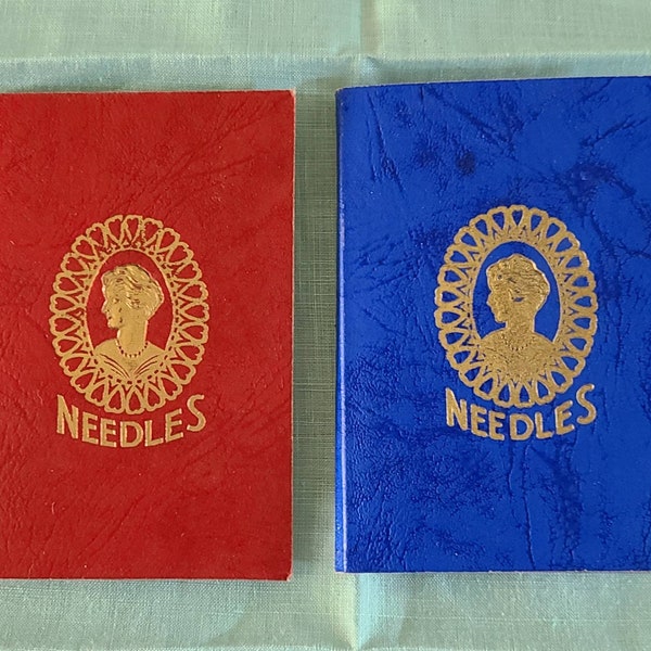 Vintage Set of 2 Needle Books.