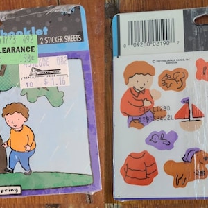 Vintage Ambassador Spring Season Sticker Booklet and Stickers.