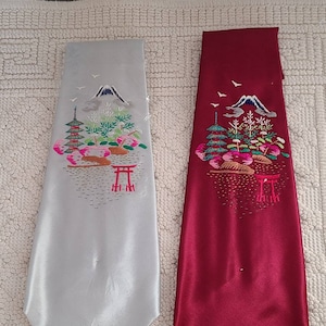 2 Vintage Japanese Silk Neckties.