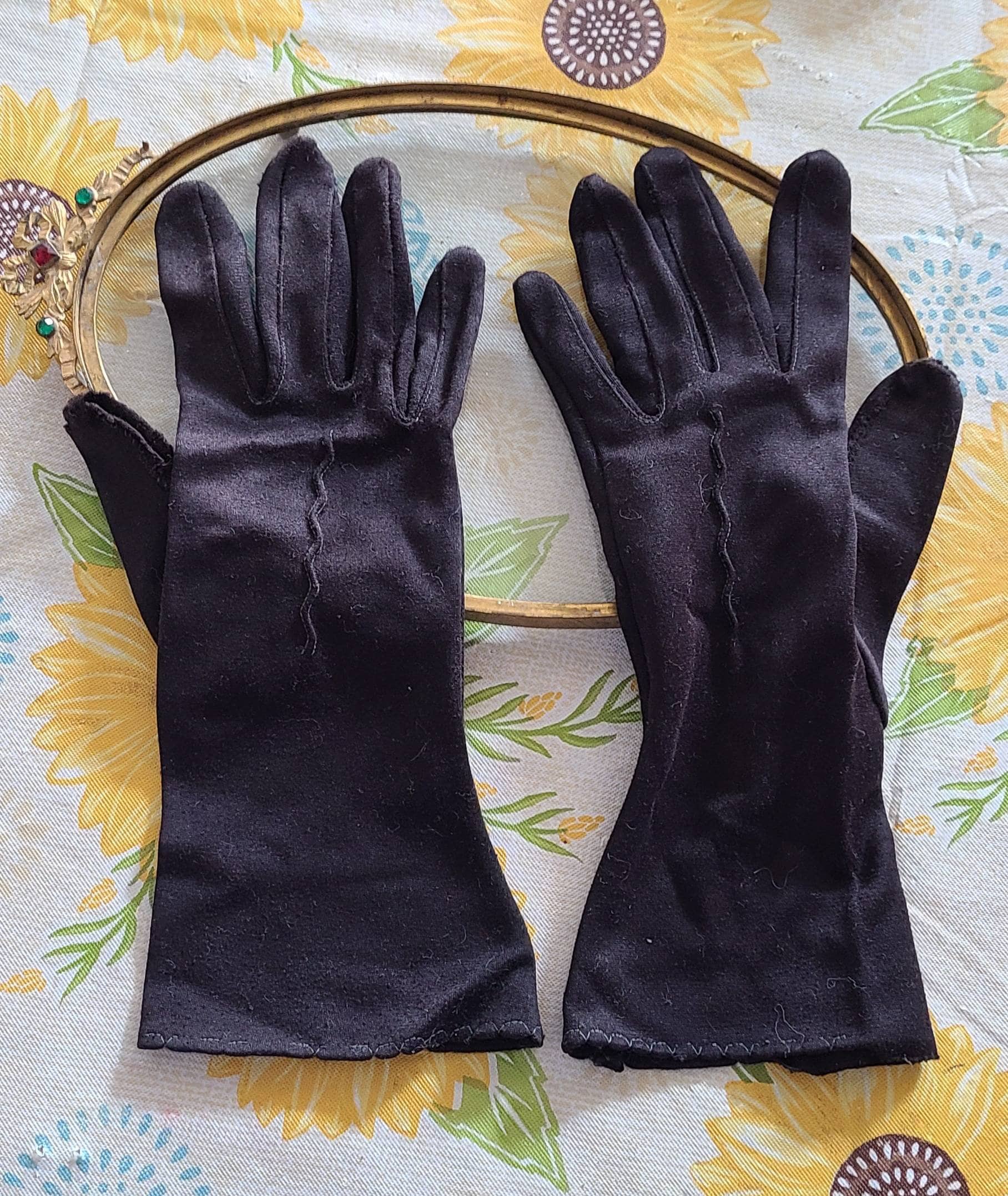 Pair of Vintage Womens Black Evening Gloves. Etsy UK
