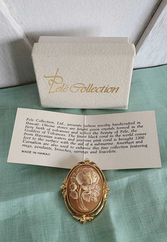 Pele Collection Flower Shell Pin. - image 1