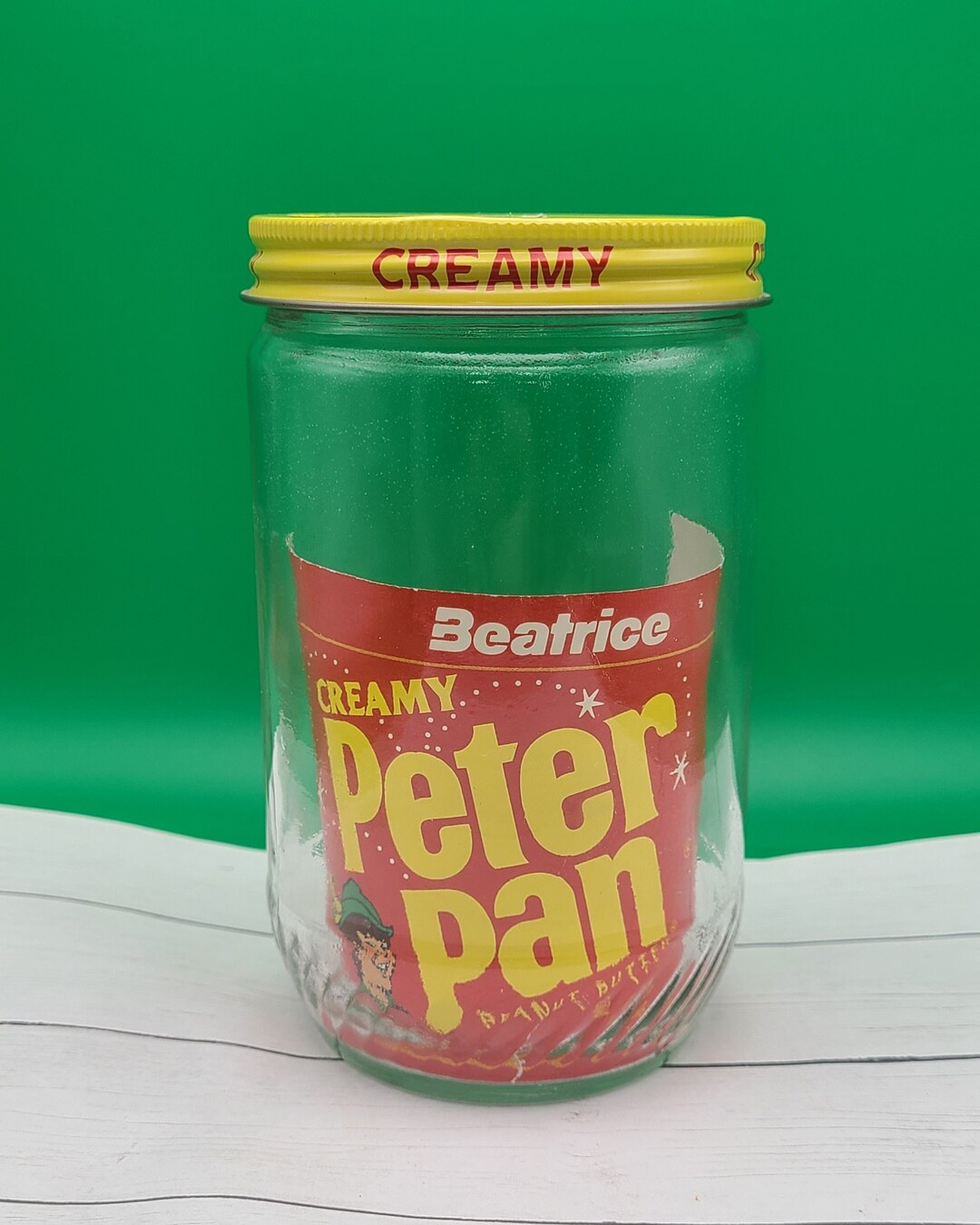 Vintage Peter Pan Peanut Butter Jar Etsy