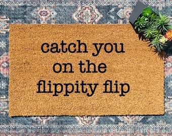 The office | funny doormat | catch you in the flippity flip | doormats | mats | coir mat |