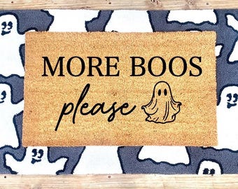 Funny doormats | Halloween doormats | more boos please | fall doormats | mats |door mat | doormat | Halloween decor | housewarming gift