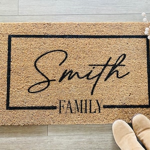 Personalized gift | personalized doormats | housewarming gift | Christmas gift | doormat | door mat | last name gift | wedding gift