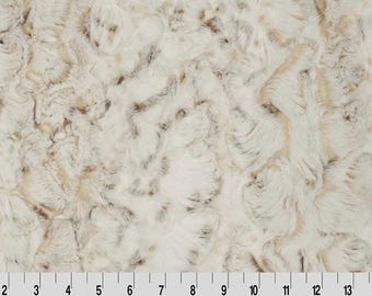 Shannon Fabric Luxe Cuddle Snowy Owl Natural
