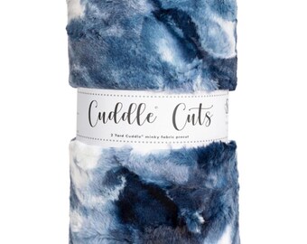 2 Yard Luxe Cuddle Cut Sorbet Blue Print
