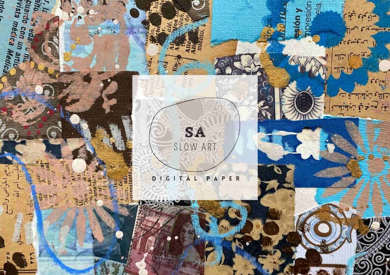 Printable Grunge Texture Digital Papers. Masterboard Collage ...