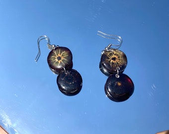 Fruit earring /Real   blueberry earring /Birthday gift /resin earring/Valentine‘s Day gift/ gift for mom/jewelry for summer