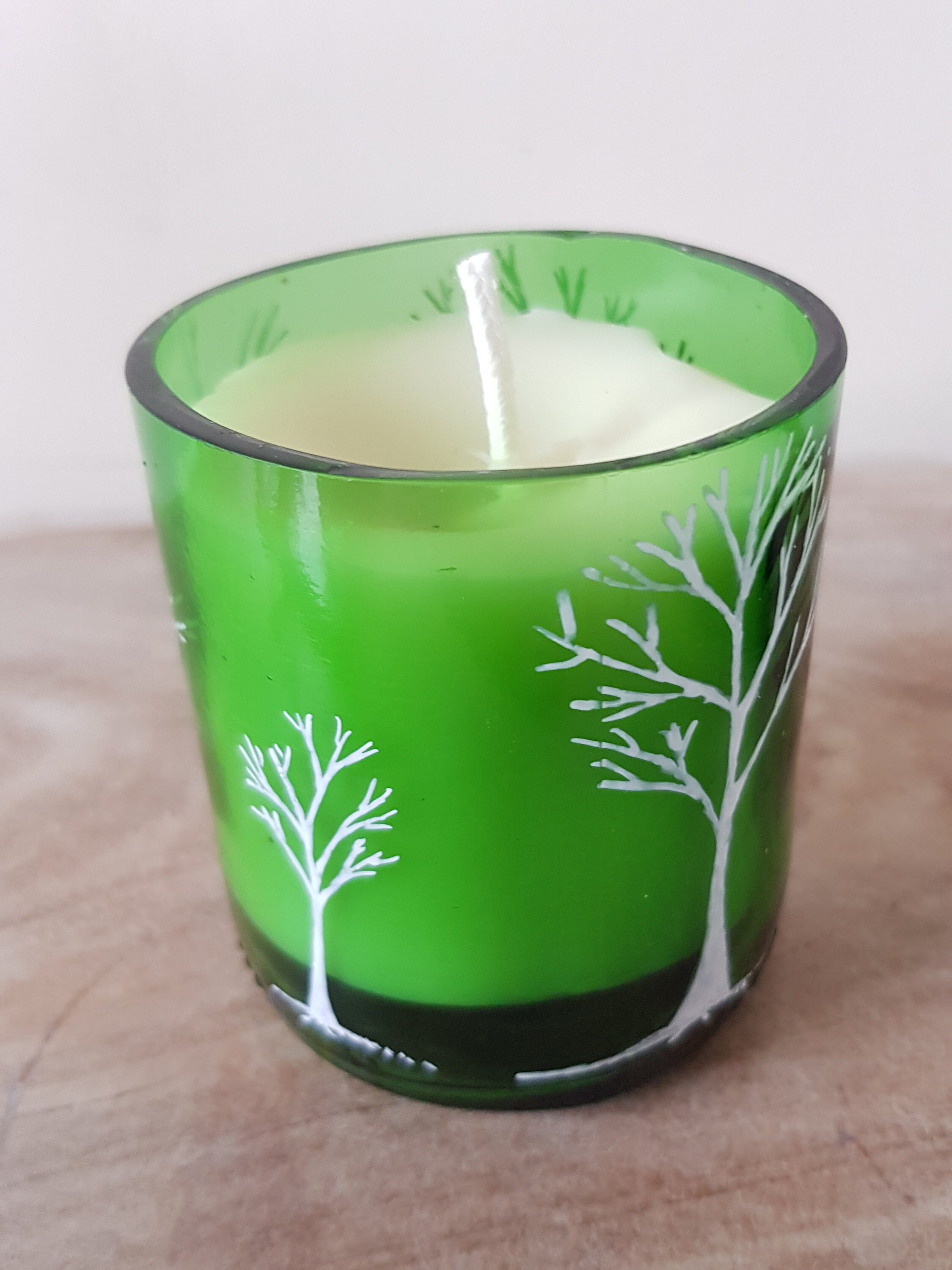 Stunning Handmade Candles. Beeswax Candles. Recycled bottles Etsy