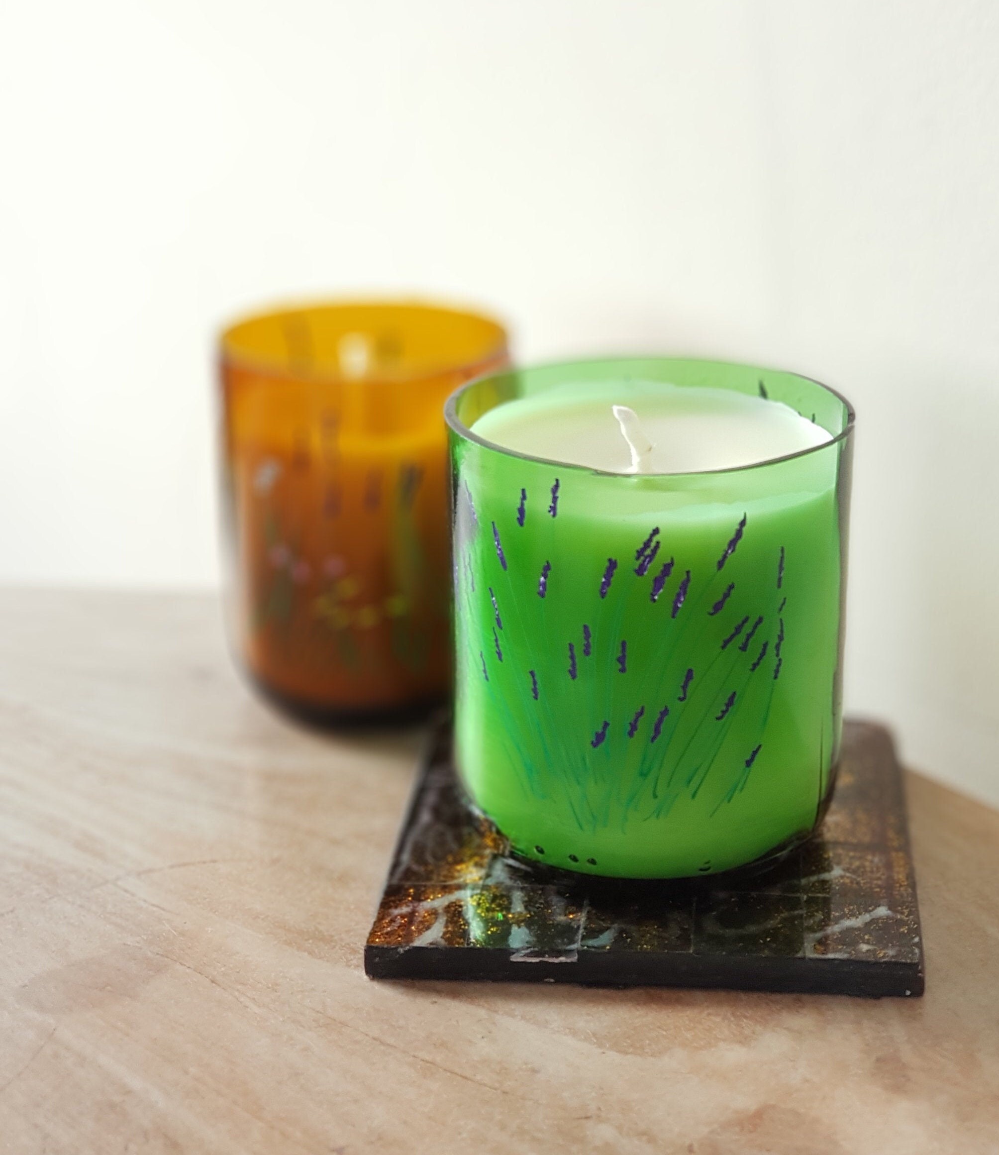 Beeswax container candle handmade candle hand poured beeswax Etsy