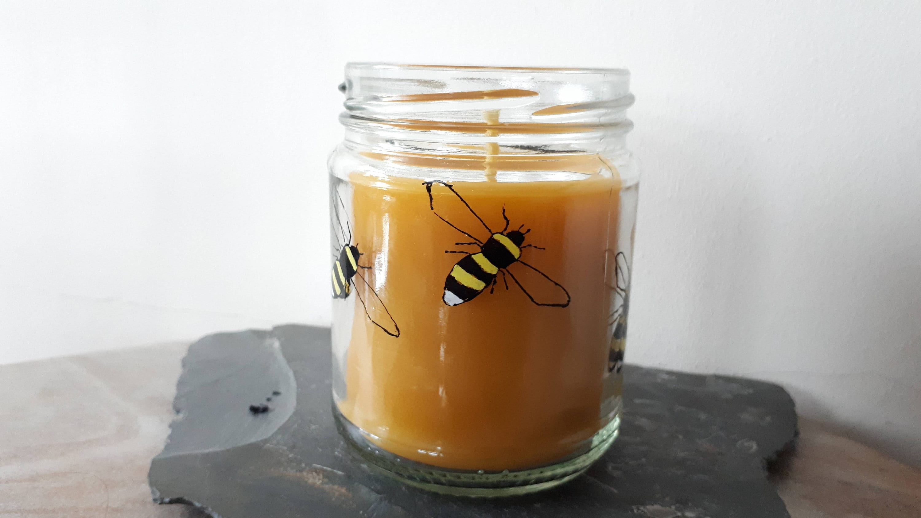 Stunning Handmade Candles. Beeswax bee Candles. Recycled Etsy