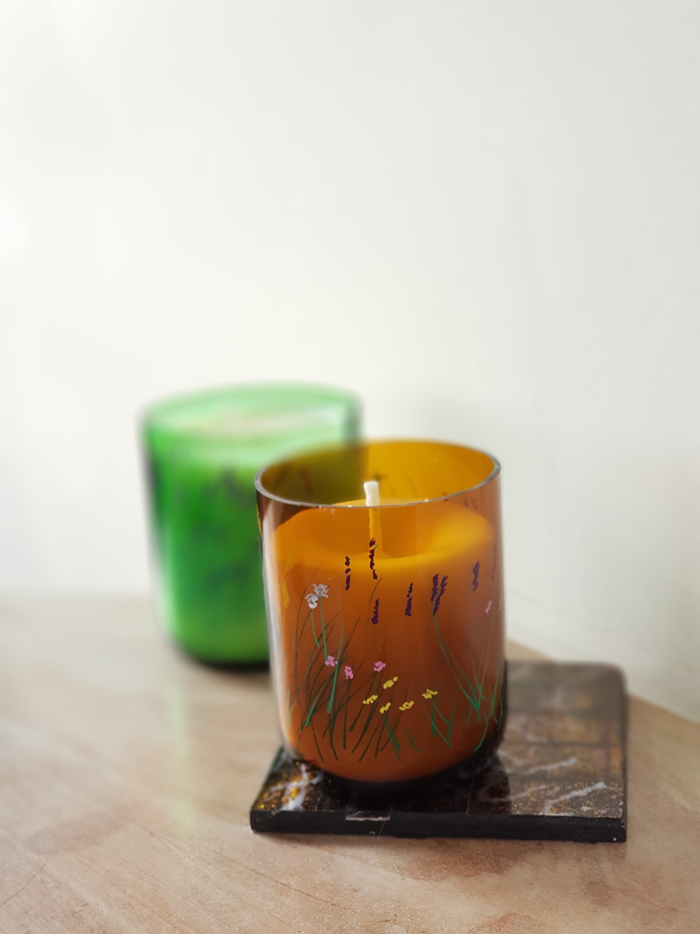 Beeswax container candle handmade candle hand poured beeswax Etsy