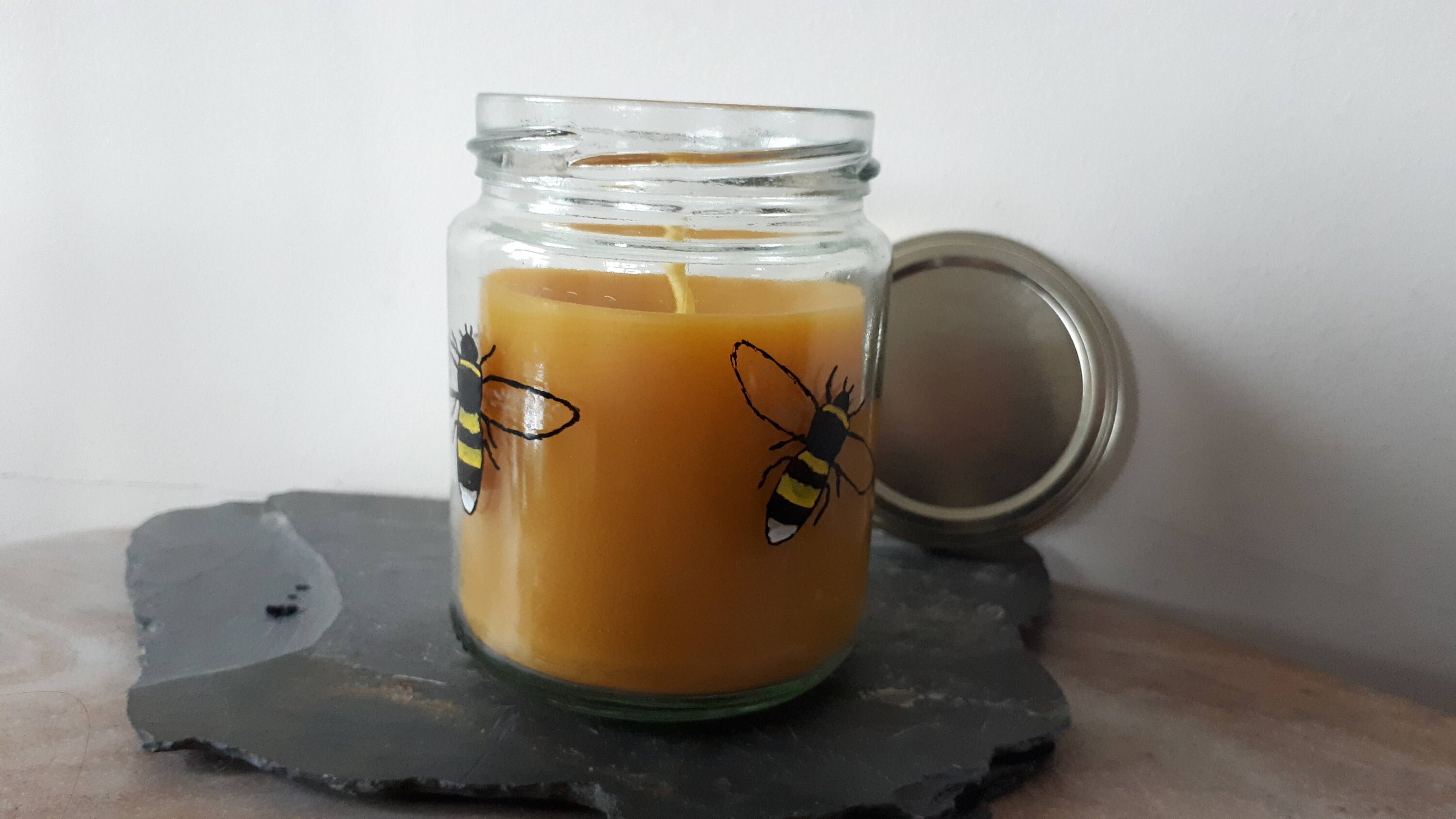 Stunning Handmade Candles. Beeswax bee Candles. Recycled Etsy