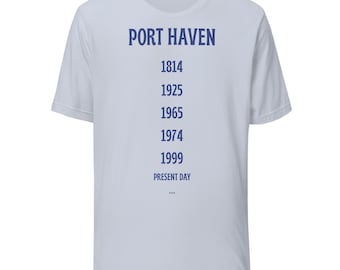Port Haven Timeline Sweatshirt | Every Era 1814 to Present Day Crewneck | Minimalist Year Stack | Cozy Fan Gift for Time Travel TV Fans