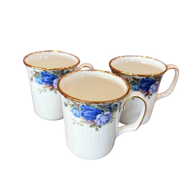 Price For Each Mug … Royal Albert Moonlight mug 3 7/8” T bone china England, mint condition.
