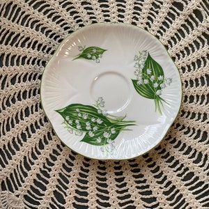 Shelley lily of the valley saucer orphan, replacement saucer Shelley, saucer only