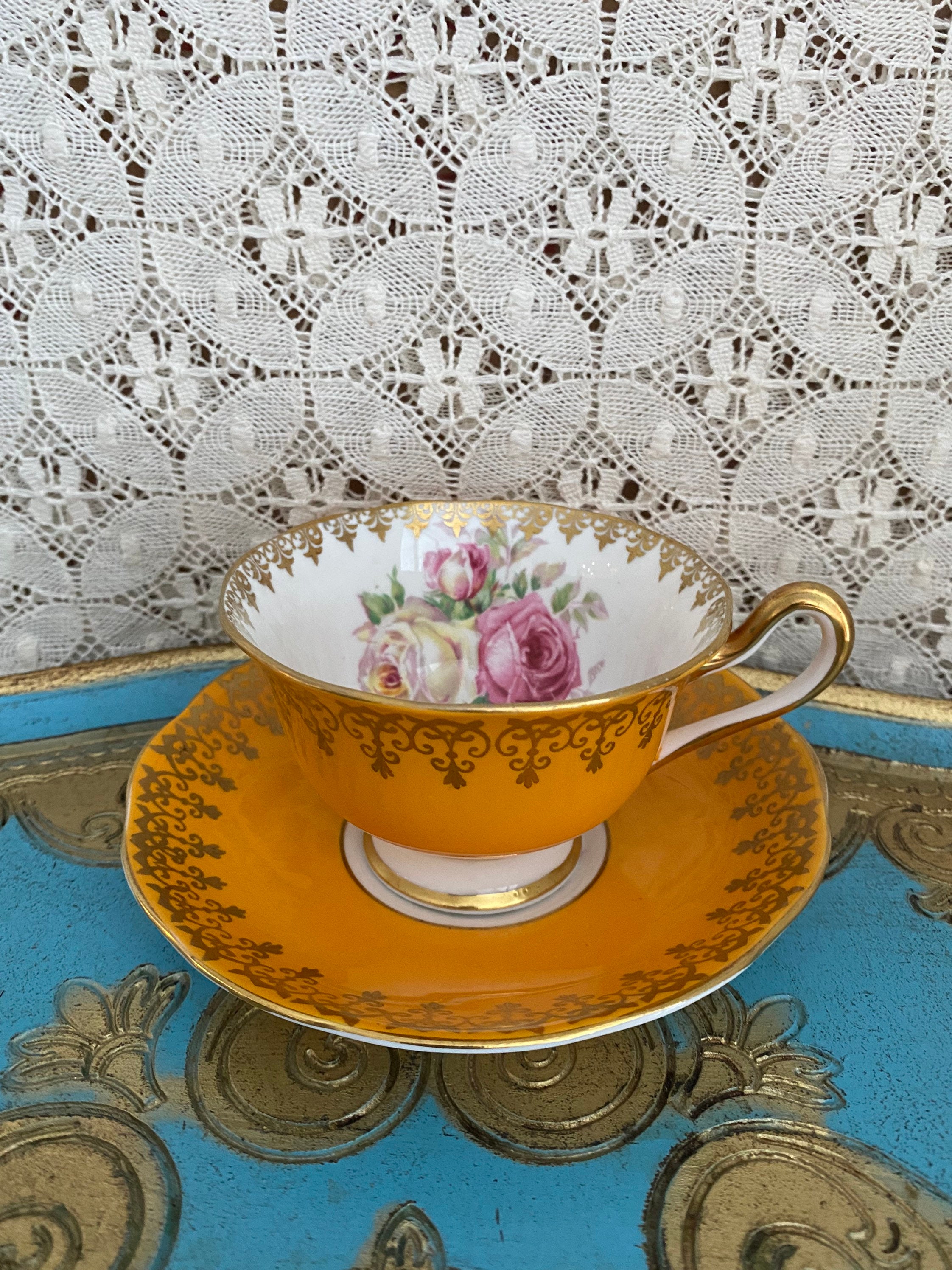 Yellow China Cabinet - Etsy