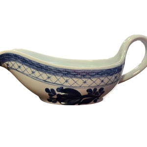 Royal Copenhagen Tranquebar Blue gravy boat, vintage Royal Copenhagen/Aluminia Danish, serving dish, Denmark pottery