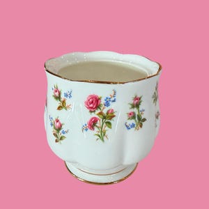 Tarro de mermelada/mermelada de repuesto Royal Albert “Winsome” (solo el tarro), sin tapa, porcelana fina, Inglaterra.