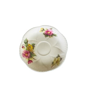 Vintage replacement Shelley “ Begonia” saucer orphan bone china England No 13427, replacement Shelley saucer.
