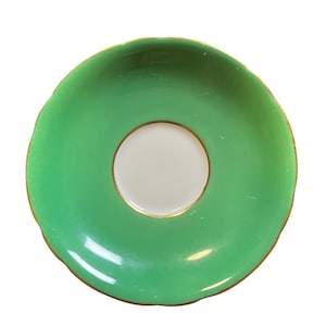 Vintage Aynsley Green Replacenent saucer, saucer only, saucer orphan