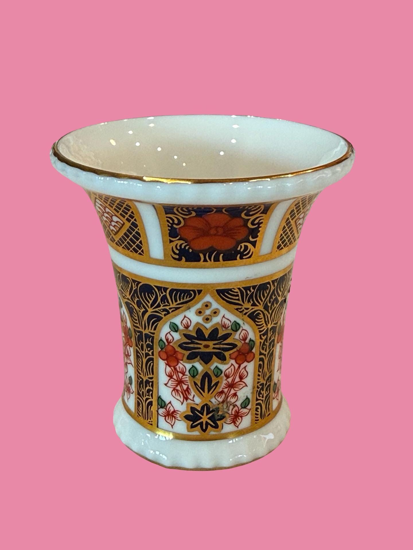 Royal Crown Derby Imari Vase - Etsy