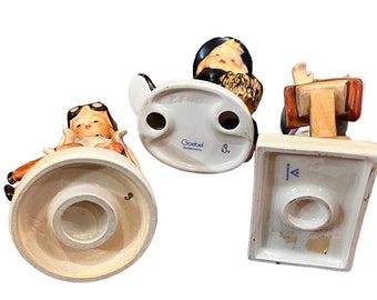 ヴィンテージの収集価値のあるドイツのフンメル人形 3 体セット、新品