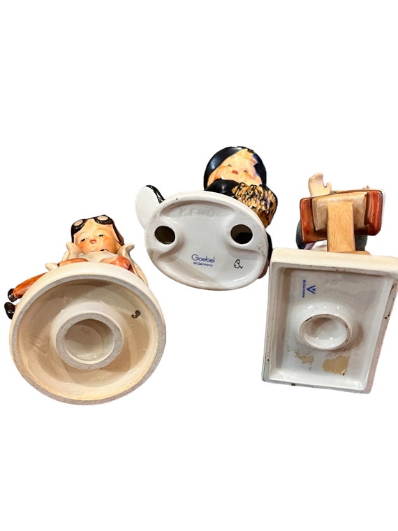 ヴィンテージの収集価値のあるドイツのフンメル人形 3 体セット、新品