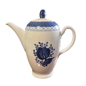 Royal Copenhagen Tranquebar Blue Coffee pot, vintage Royal Copenhagen/Aluminia Danish, serving dish, Denmark Pottery