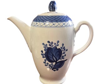 Royal Copenhagen Tranquebar Blue Coffee pot, vintage Royal Copenhagen/Aluminia Danish, serving dish, Denmark Pottery