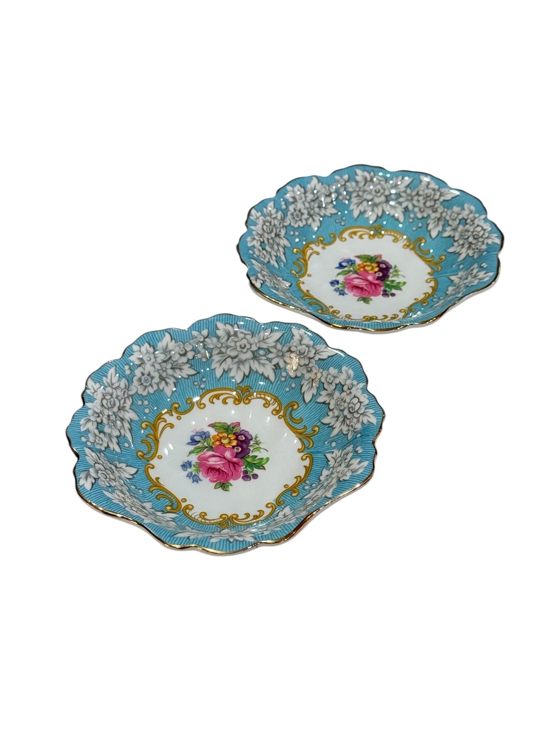 Royal Albert Enchantment Two Shell Shaped Sweet Nut Dishes Bone China ...
