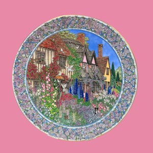Sue Scullard Cottage Plates - Etsy