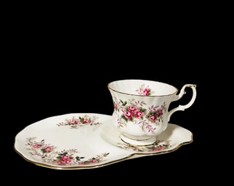 美しいロイヤルアルバートのラベンダーローズテニスセット、英国製